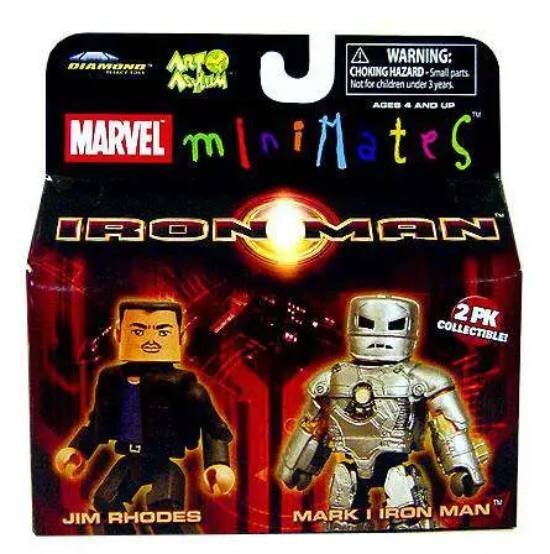 Diamond Select Toys Минимизирует роль Железного человека - фигурка Джима Роудса и Марка 1