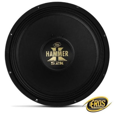 Speaker Subwoofer Eros E-15 Hammer 5.2K 15 Inch 2600W Rms 4 Ohms
