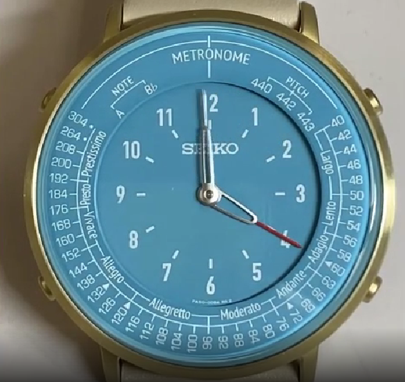 Pre-owned Seiko Metronome Watch Standard Line Various Colors Smw001a-smw006a In Turquoise(smw005a)