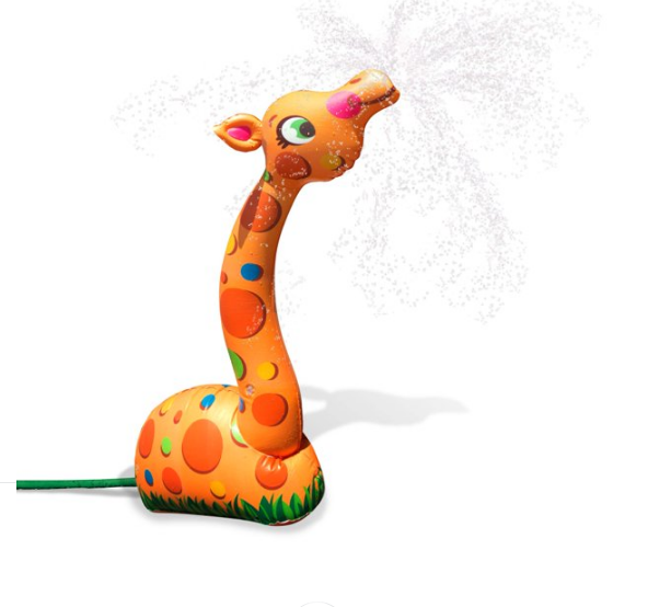 Banzai Giraffe silly splash Inflatable yard Sprinkler Spray Toy for Kids toddler