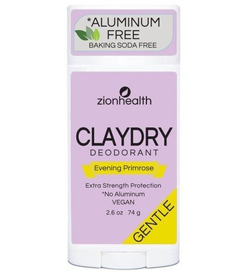 Сухой дезодорант Zion Health Clay Evening Primrose Stick 2,8 унции