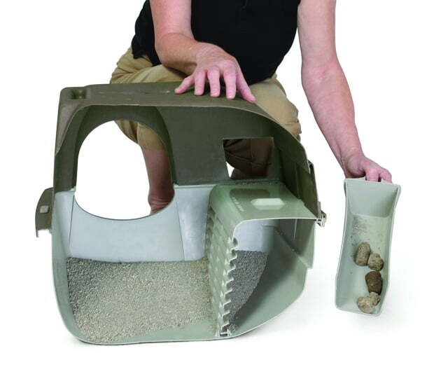 Omega Paw Roll 'N Clean Self Cleaning Cat Litter Box, Large