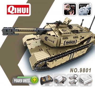 Qihui 9801 Tech Bricks RC Tank 1276pcs Building Blocks