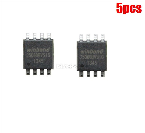 5pcs Winbond W25q80bvsig 25q80bvsig Spi Falsh Soic8 (209mil) 8m-Bit/1m-Byte I Wi