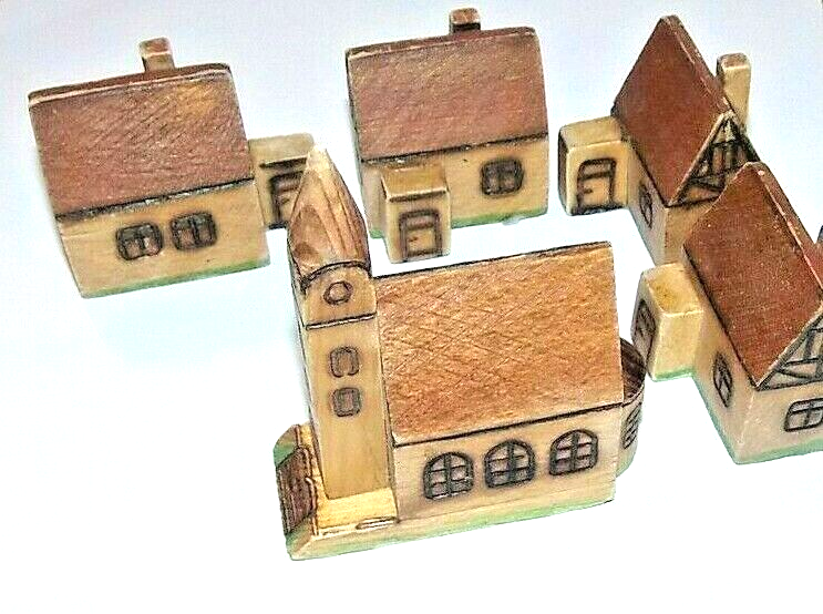WF-19ドイツerzgebirge木製アンティーク 建物A 学校/駅/教会/家 WF-19ドイツerzgebirge木製アンティーク 建物A 学校/駅/教会/家