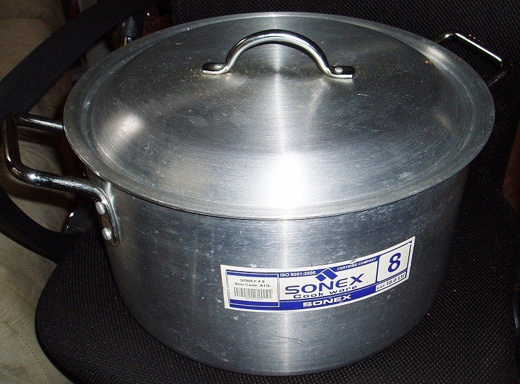 Sonex Commercial Aluminium Stock Pot Cookware 18 Litre in Maida