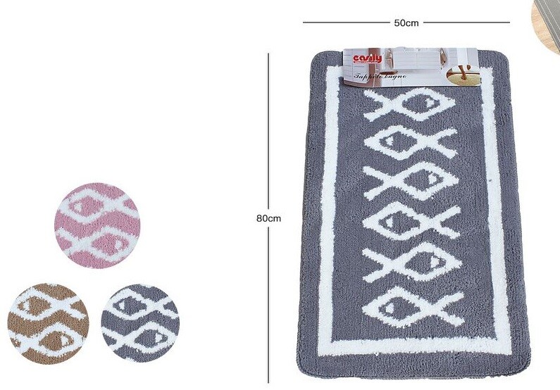 Tappeto Tappetino Antiscivolo Per Bagno Arredo Pesci 50x80cm 10223 dfh