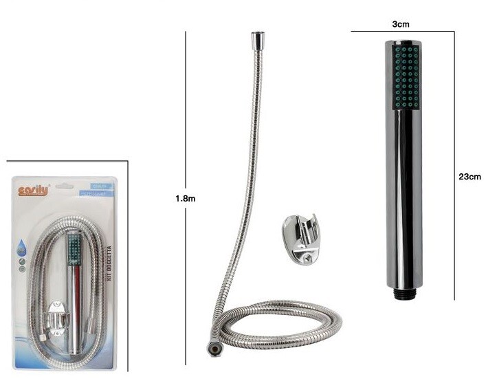 Kit Bagno Doccetta Doccino Soffione Doccia Con Laccio 1,8m e Staffa 69084a dfh