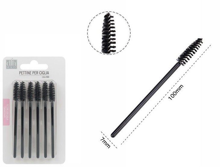 Set 6 Pettini Per Ciglia Trucco Donna Makeup 53145a dfh