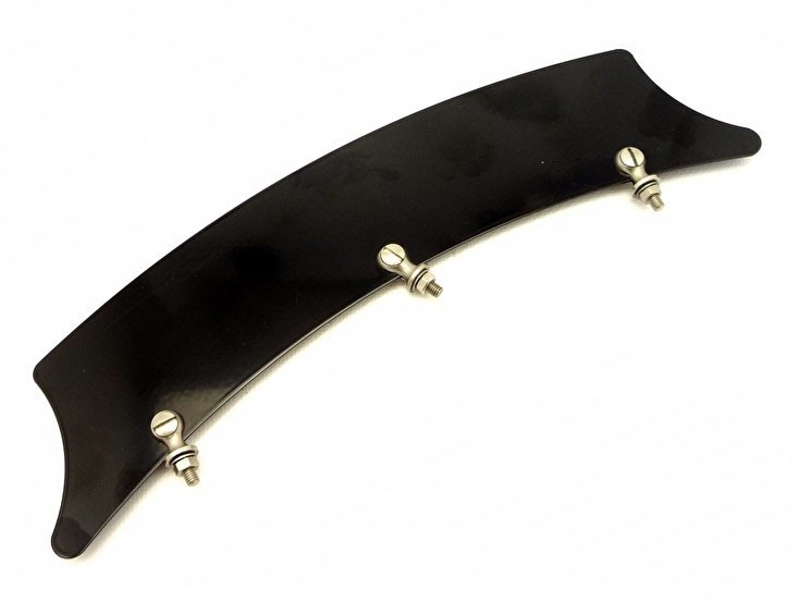 Black Painted Front Mudguard Number Plate + Fitting Fits Norton BSA Triumph 