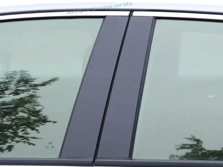 For Hyundai Elantra 2017-20 Carbon Fiber Bc Pillar Panel Window Trim Covers