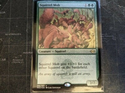 MTG Magic: The Gathering FOIL Squirrel Mob Etched MH2 Modern Horizons 2 NM!