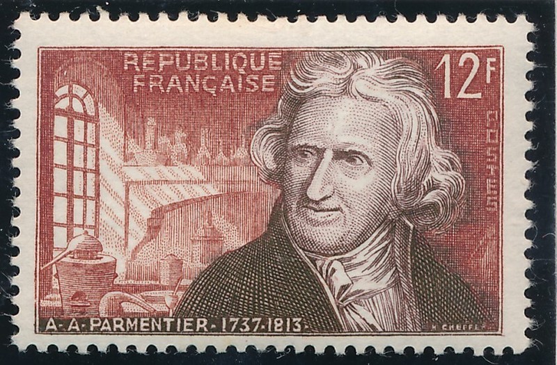 Timbre France 1081** Parmentier  1956