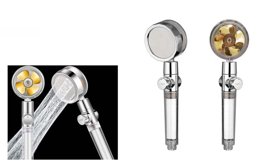 Doccetta Soffione Cornetta Doccia Con Ventola Getto Alta Pressione Risparmio cir