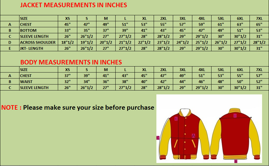 Varsity Original BLACK Real Leather Jacket