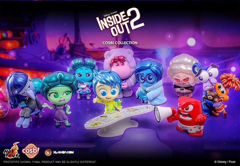 ピクサー　インサイド・アウト2 COSBI コレクション　コスビ　ハズカシ　2点 Hot Toys Inside Out 2 - Inside Out 2 Cosbi Series 2
