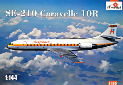 AMODEL 1480 SE-210 ''Caravelle'' 10R Scale Aircraft 1:144 - Plastic model kit