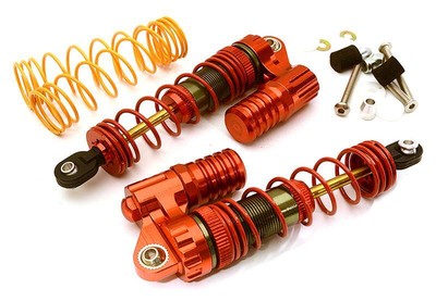 Precision CNC Machined Front Piggyback Shock Set (2) for HPI Blitz (L=86mm)