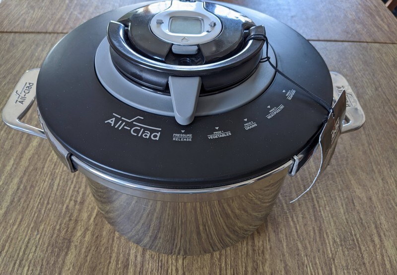 All-Clad PC8 Precision Stainless Steel Pressure Cooker 8.4-Quart With Manual
