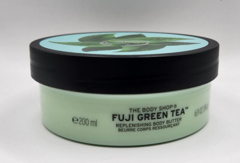 The Body Shop Fuji Green Tea Body Butter, Replenishing Body Moisturizer 6.9 Oz.