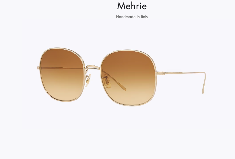 Pre-owned Oliver Peoples Mehrie 57mm Msrp $498 In Amber Brown Gradient Julia Roberts' Fav