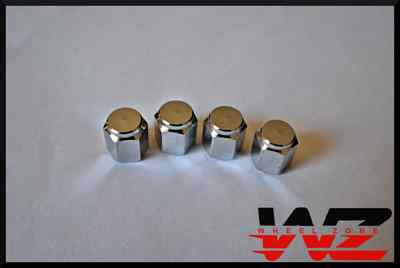 Set of Four 4 Chrome Wheel Tire Valve Stem Caps Covers