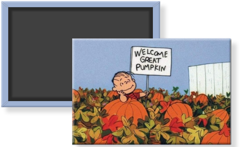 Peanuts Great Pumpkin Patch Charlie Brown Linus Welcome Sign 2x3