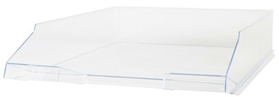 5 Ablagekörbe Briefkorb Briefablage / Farbe: glasklar