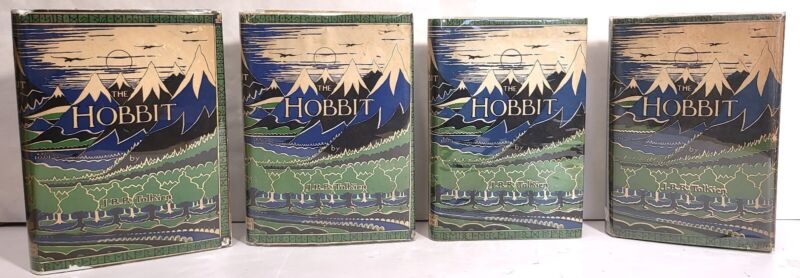 J.R.R .Tolkien, The Hobbit, First Four First Editions! 1937-1946