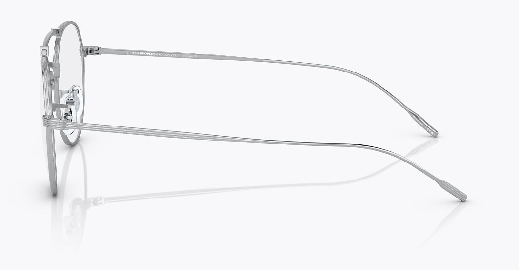 Pre-owned Oliver Peoples 0ov1309st Reymont 5254sb Brushed Silver/blue Unisex Eyeglasses In Blue Block