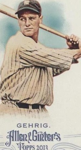 2013 Topps Allen & Ginter's - Lou Gehrig #75