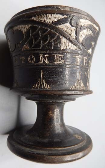 Little Vintage Toothpick Holder STONE FROM THE DEAD SEA