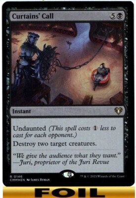 1x - Curtains' Call - FOIL - Commander Masters - NM MTG