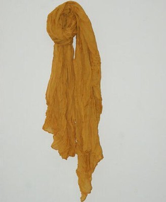 New YE Womens Girls Pure Candy Scarf Wrap Soft Crinkle Long Shawl Stole Ginger