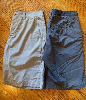 Travis Mathew Shorts Mens Size 32 Golf Casual Stretch Proceed With Caution Fly