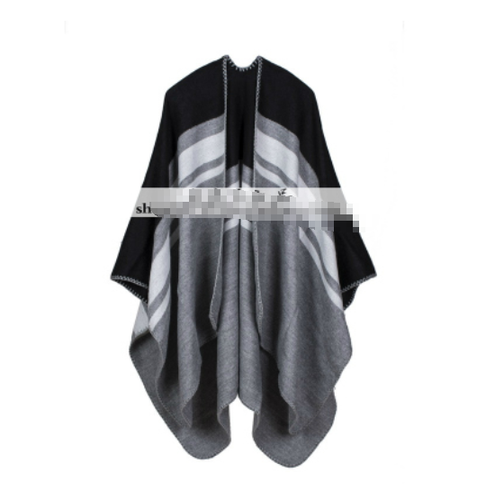 Gothic Stylish Men Tassels Cape Slit Coat Punk Cloak Outwear BOHO Style Scarf E7
