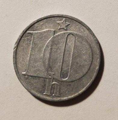 E, Münze, Coin, Umlaufgeld, Tschechoslowakei, 10 Heller, 1976, #B