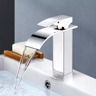 RUBINETTO bagno CASCATA lavabo miscelatore MONOCOMANDO bidet lavello casa ottone