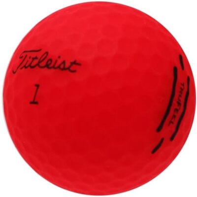 Titleist TruFeel Matte Red Used Golf Balls, Mint Condition, AAAAA Quality