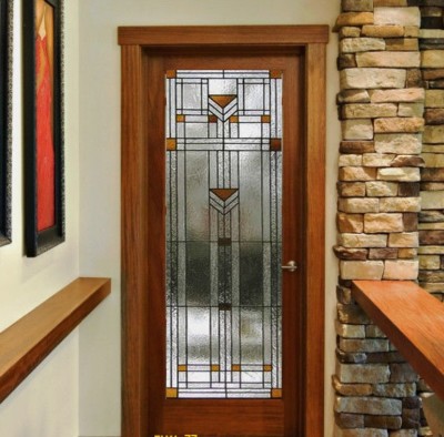 Beautiful Stained Glass ( Praire / Misson )  Interior Door 28" 30" 32" x 80