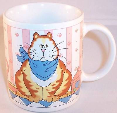 Whimsical Fat Cat Coffee Mug, Lisa Berrett, Japan
