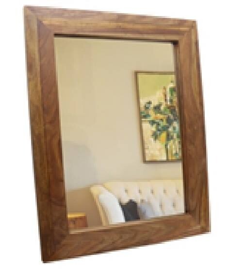 DURBAN MIRROR WOODEN FRAME APPROXIMATELY 73 X 98CM in Blackburn