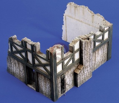 Verlinden 1/35 Old Tavern Ruin fits kit 1758 [Ceramic Diorama Model kit] 1759