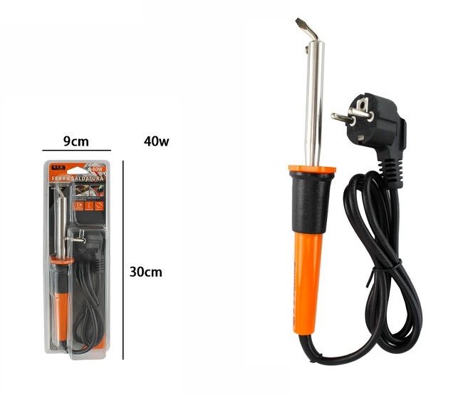 Saldatore A Stilo Stagno Stagnatore 40w Punta Curva Saldatrice Elettronica dfh