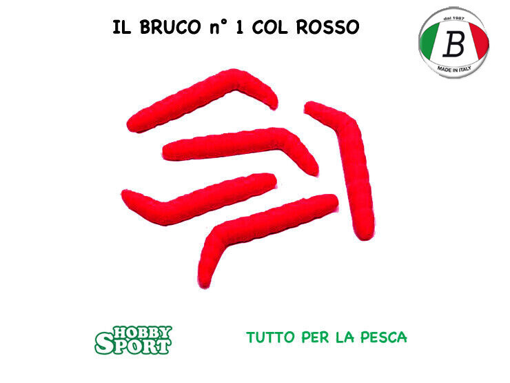 IL BRUCO N 1 COL. 106 ROSSO  ESCA PER  PESCA TROTA  LAGHETTO BERETTA