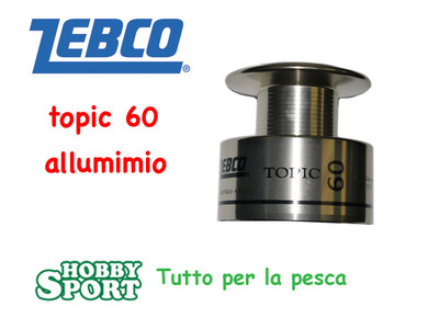 BOBINA DI RICAMBIO PER MULINELLO ZEBCO TOPIC 60 ALLUMINIO