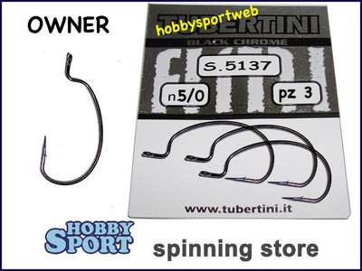 AMI OWNER S 5137 SIZE 5/0 PER VERMONI SILICONICI SPINNING SPECIAL BLACK BASS