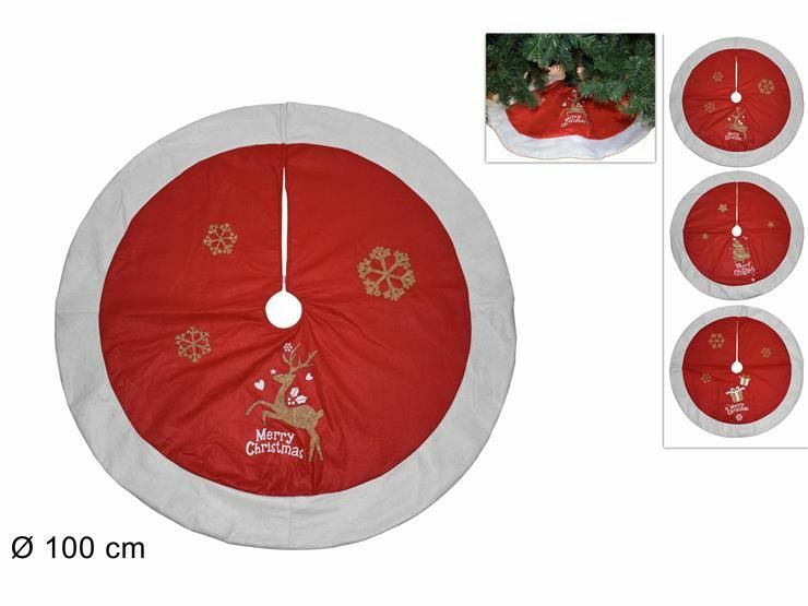 Albero di Natale Tappeto Gonna Copertura Sottoalbero Natale 100cm dfh