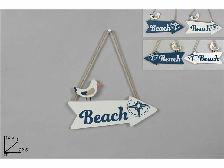 Appendino Beach Freccia Con Gabbiano Fantasia Marina Mare Decorazione Casa dfh