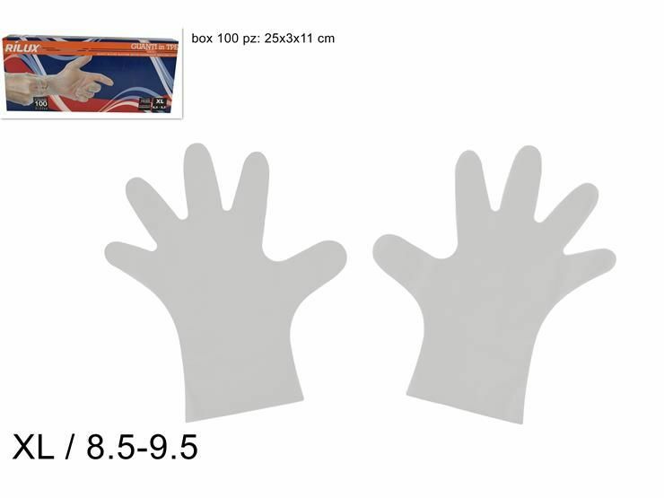 100 Pezzi Guanti Monouso In Tpe Non Sterili Taglia XL Colore Bianco dfh